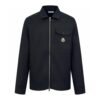 Moncler Black Stretch-Cotton Collared Jacket