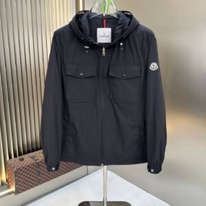 Alternative view of Moncler Plessur Crinkle Nylon Jacket In Black