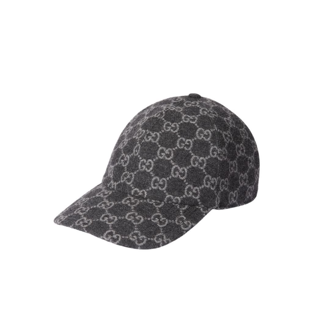 Gucci GG Supreme Baseball Cap Black White