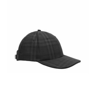 Burberry Check Cap Black