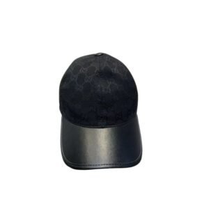 Gucci GG Monogram Canvas Cap In Black