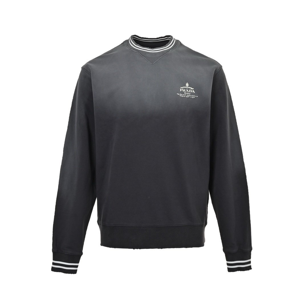 Prada Dark Grey Overlay Sweater