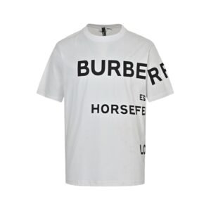 Burberry Logo Print T-Shirt In White