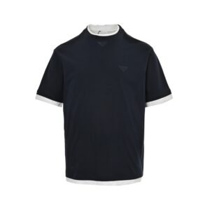 Prada Navy Cotton T-Shirt
