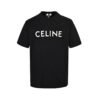 Celine Loose T-Shirt In Cotton Jersey Black