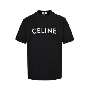 Celine Loose T-Shirt In Cotton Jersey Black