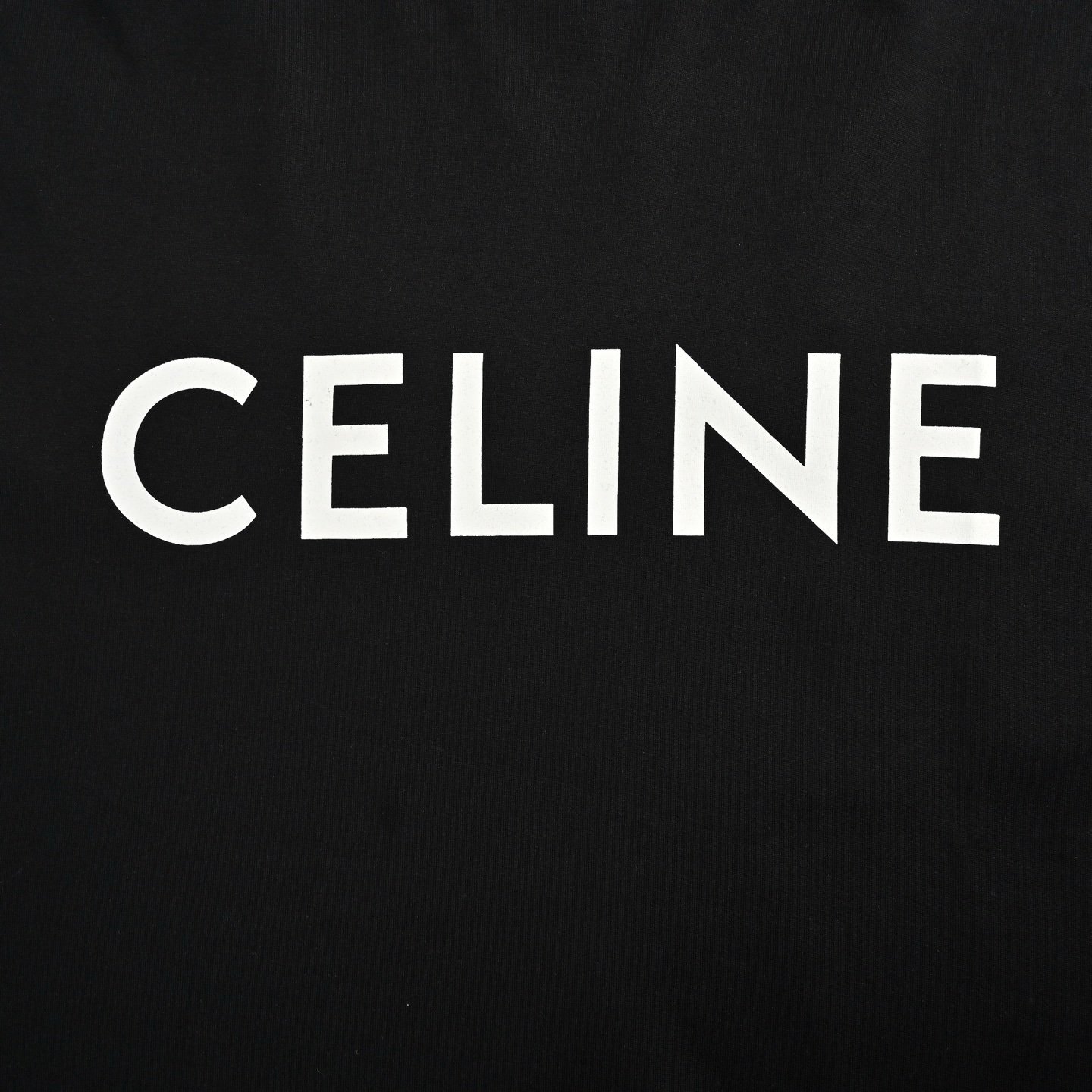Celine Loose T-Shirt In Cotton Jersey Black - Afbeelding 4