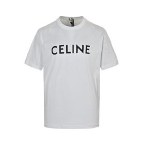 Celine Loose T-Shirt In Cotton Jersey White