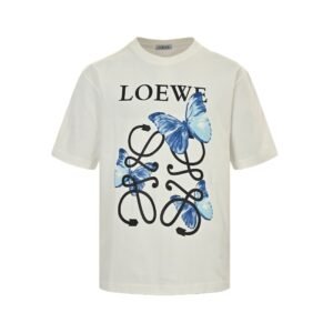 Loewe T-Shirt White Butterfly