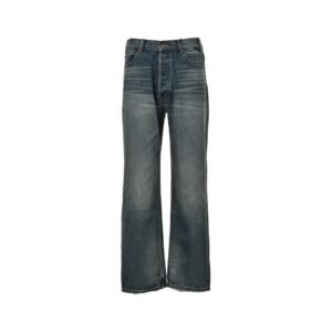 Celine Blue Washed Raw Hem Cotton