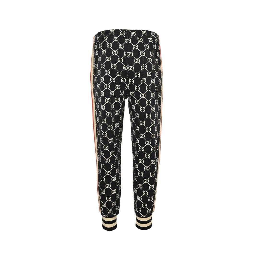 Gucci Blue Jacquard GG Louge Pants - Afbeelding 3