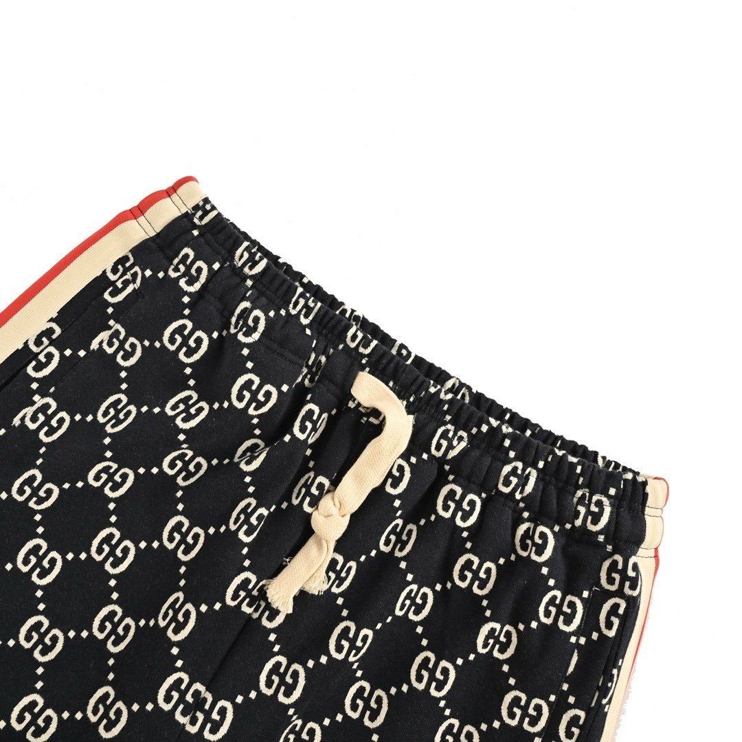 Gucci Blue Jacquard GG Louge Pants - Afbeelding 4