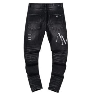 Alternative view of Amiri Logo Jeans Black Slim Fit