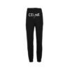 Celine Track Pante Black In Cotton Fleece