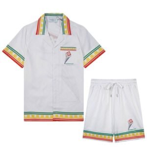 Casablanca Cuban Collar Summer Set White