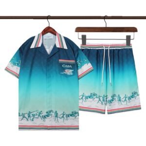 Casablanca Cuban Collar Summer Set Blue