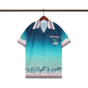 Alternative view of Casablanca Cuban Collar Summer Set Blue