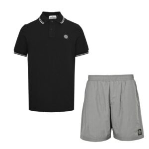 Stone Island 2-Piece Summer Set Black Gey