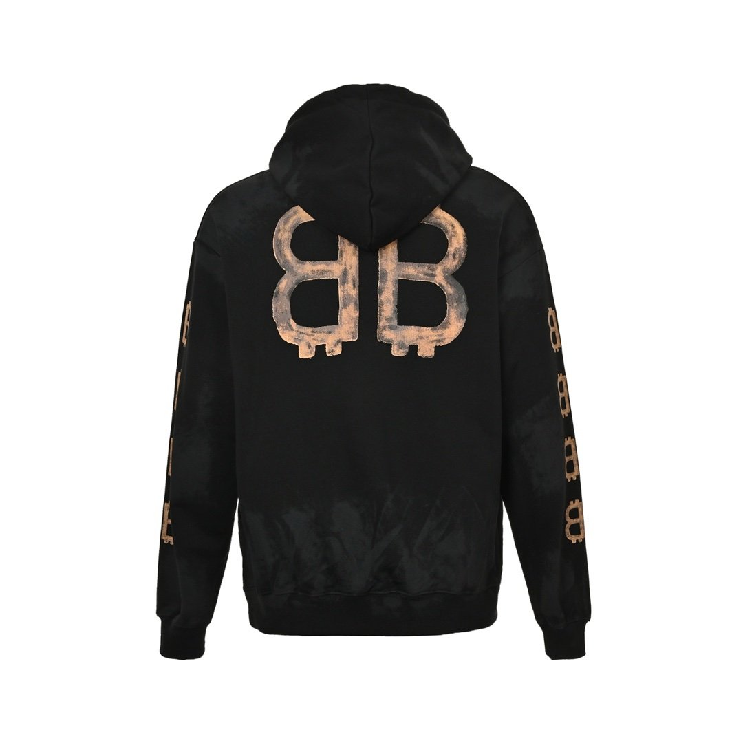 Balenciaga Crypto BB Print Hoodie - Afbeelding 3