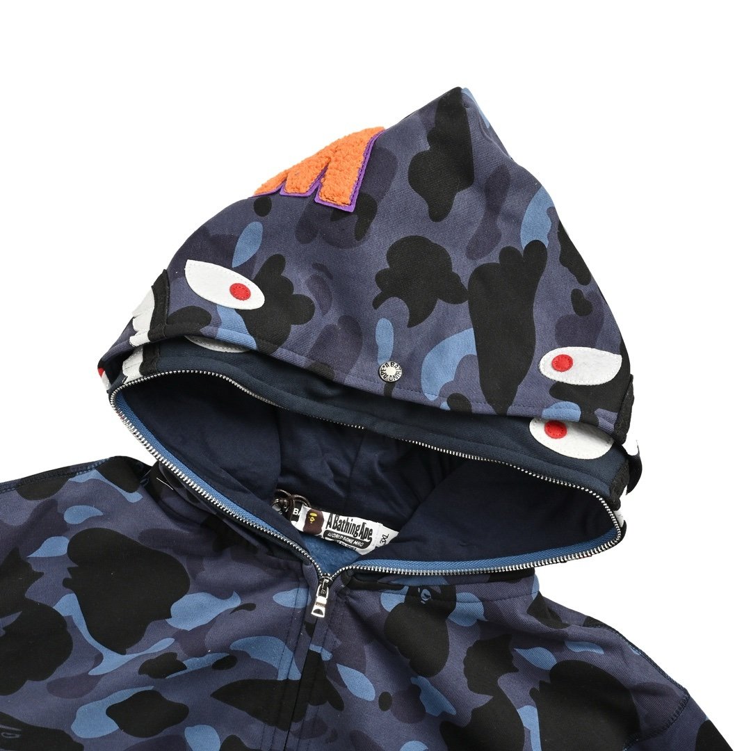Bape Bathing Ape Colour Zipped Hoodie Blue - Afbeelding 4