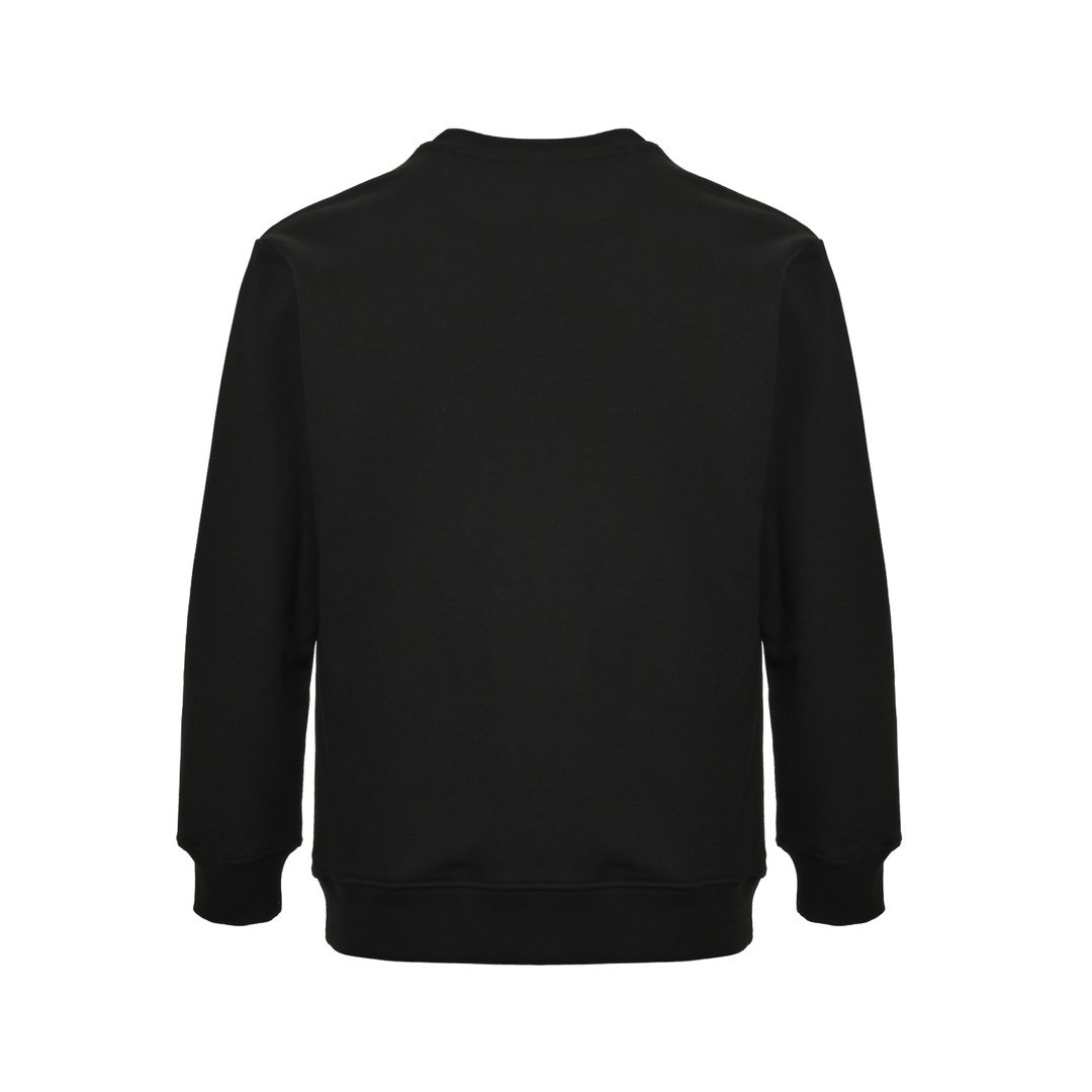 Moncler Logo Print Cotton Sweater Black - Afbeelding 3
