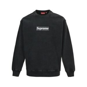 Supreme Washed Box Logo Sweater Black