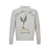 Dior Lily Of The Valley Knit Grey Sweater