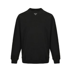 Prada Middle Logo Sweater Black