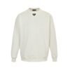 Prada Middle Logo Sweater White