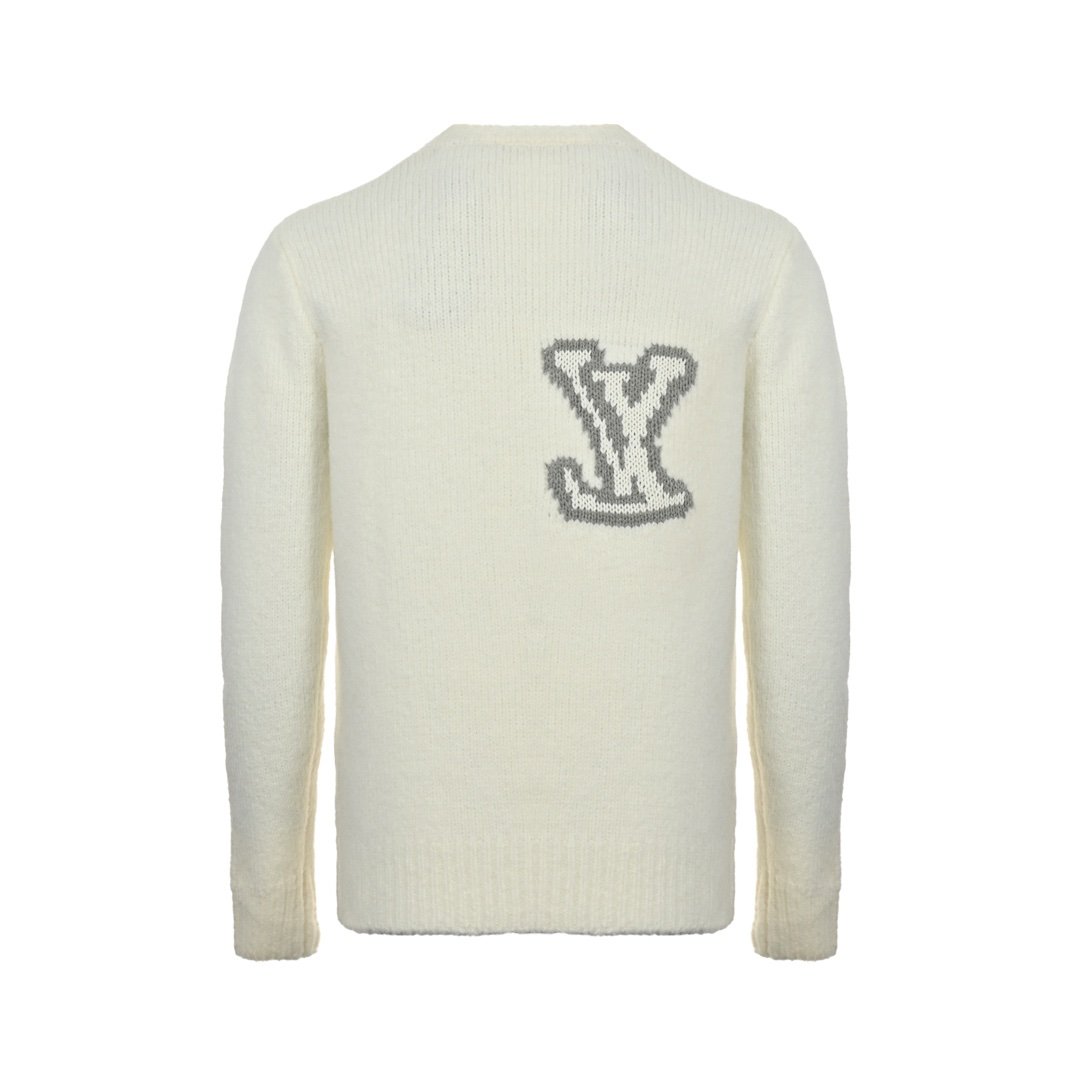 Louis Vuitton LV Intarsia Sweater White - Afbeelding 3