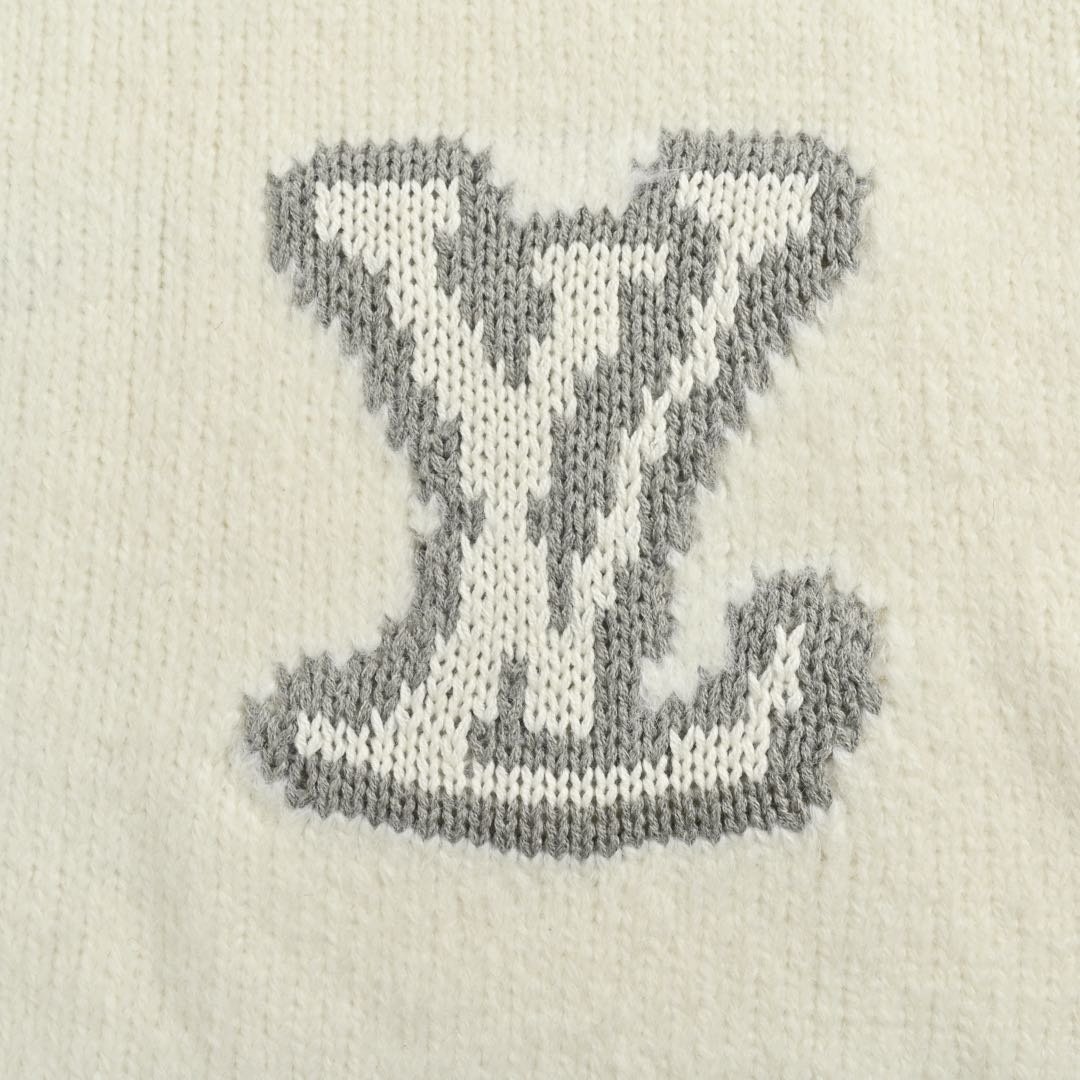 Louis Vuitton LV Intarsia Sweater White - Afbeelding 5