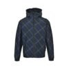 Burberry Checked Windbreaker In Blue