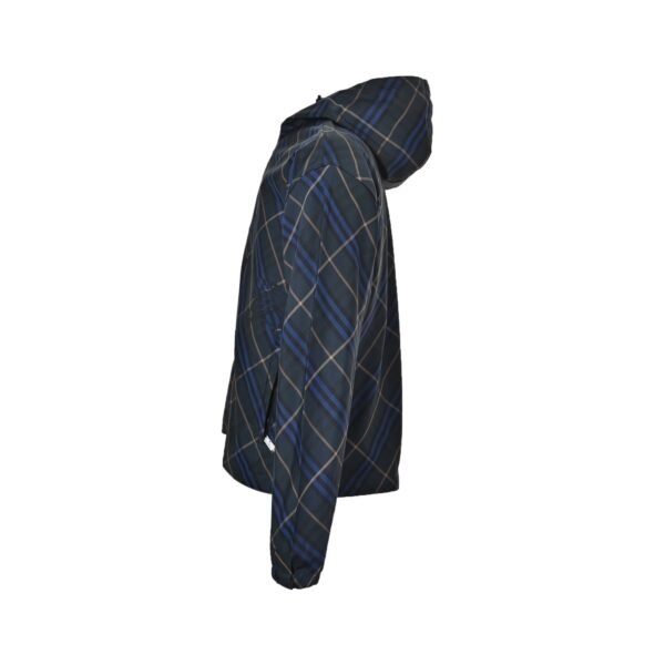 Burberry Checked Windbreaker In Blue - Afbeelding 2