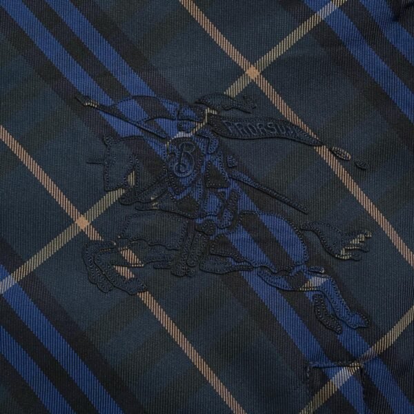 Burberry Checked Windbreaker In Blue - Afbeelding 7