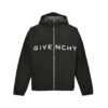 Givenchy Wind Jack Logo Print Black
