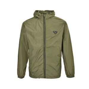 Prada Re-Nylon Hooded Jacket Green