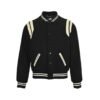 Saint Laurent Wolblend Bomber Jack Black/White