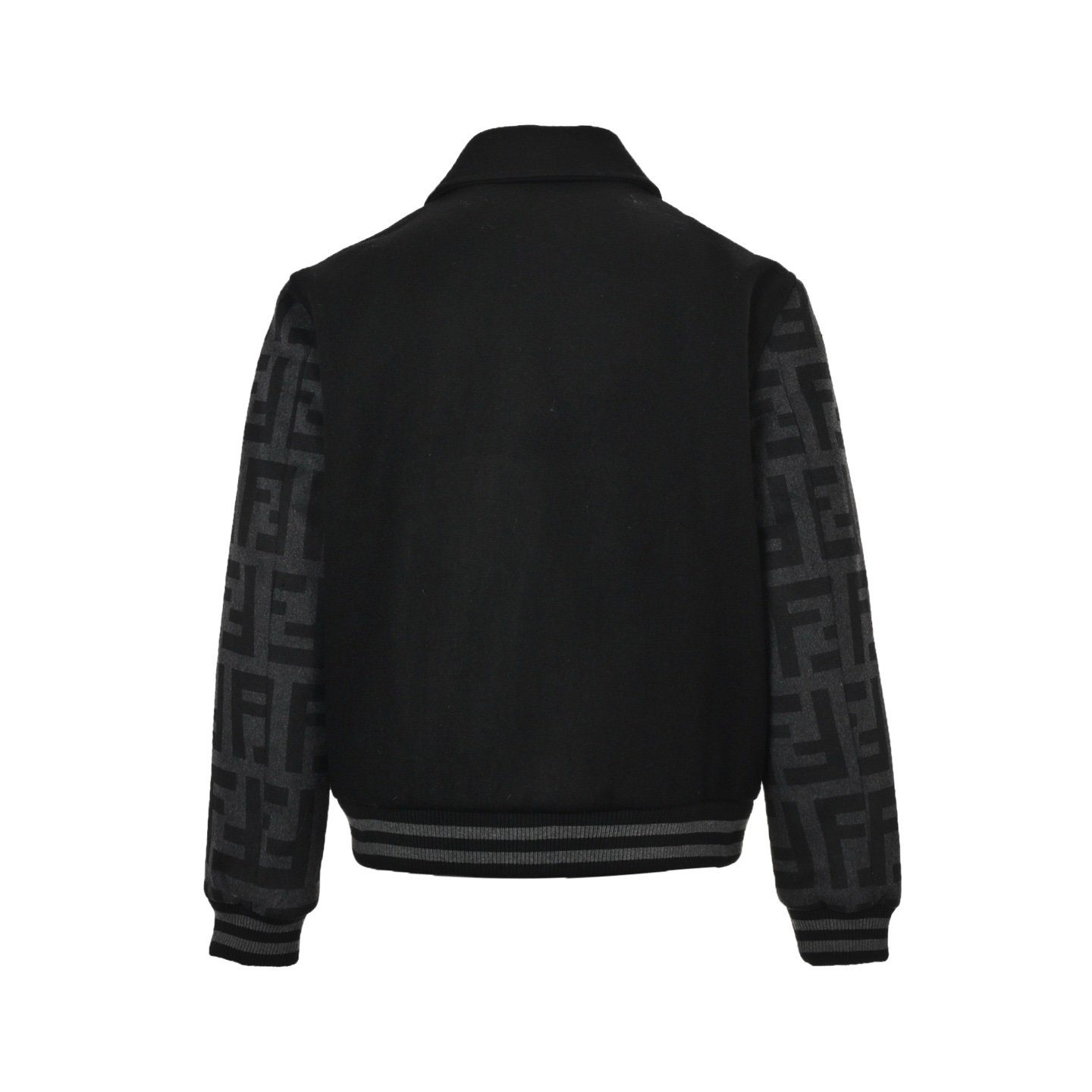 Fendi Blouson Wool Jacket Black - Afbeelding 3