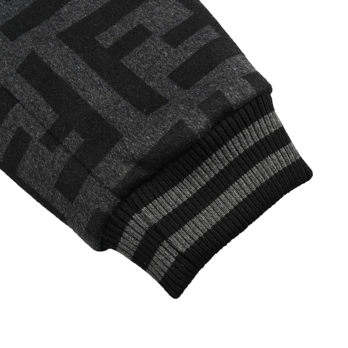 Fendi Blouson Wool Jacket Black - Afbeelding 6