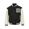 Givenchy Varsity Jack In Black White Leather