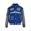 Louis Vuitton Embroidered Varsity Blouson Blue
