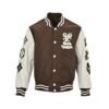 Louis Vuitton Varsity Blouson Brown Leather