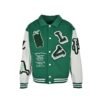 Louis Vuitton Varsity Leather Jacket Green