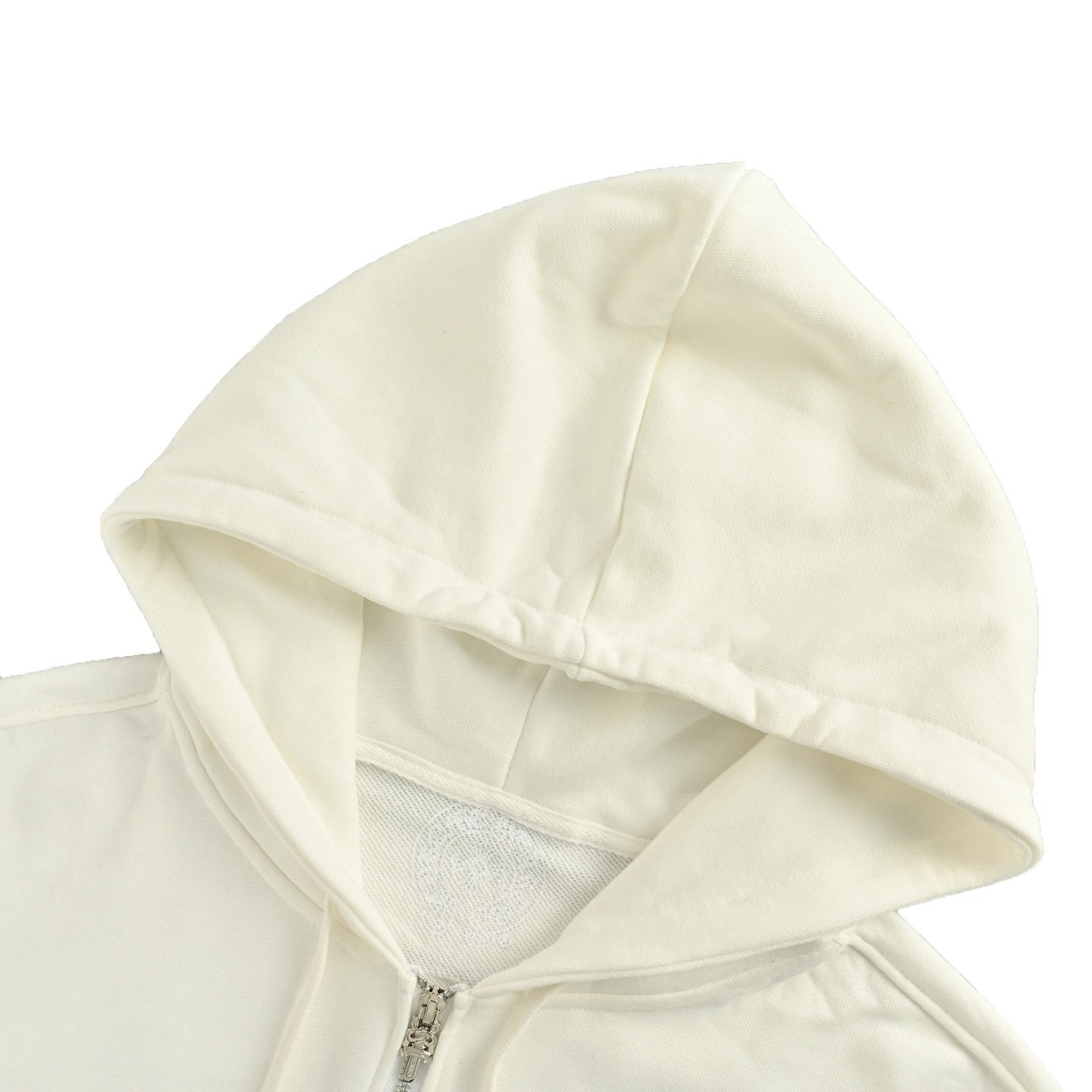 Chrome Hearts Horseshoe Logo Zip Up White - Afbeelding 6