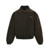 Prada Padded Denim Blouson Jacket Brown