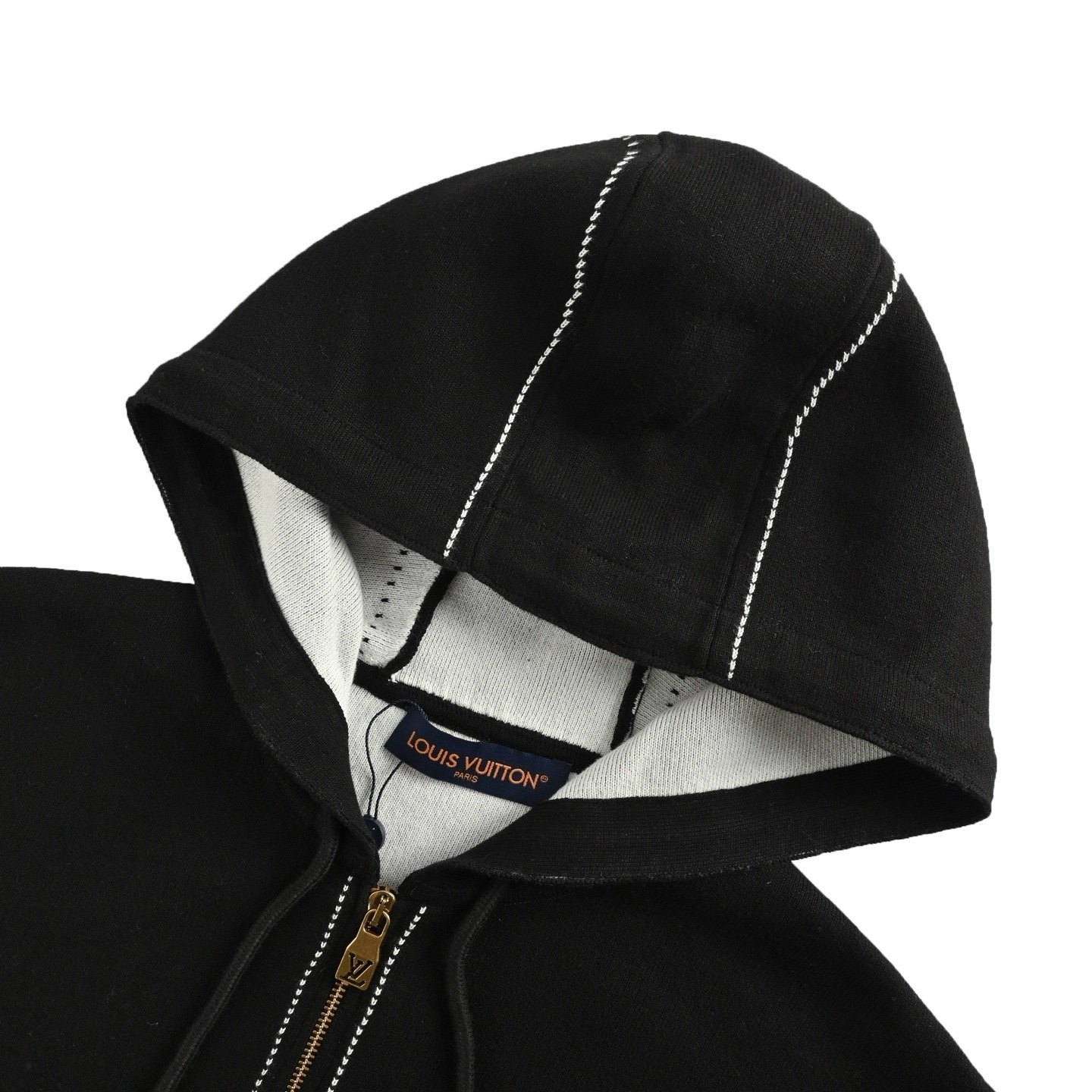 Louis Vuitton Graphic Intarsia Zipped Cotton Zip Hoodie - Afbeelding 4