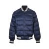 Moncler Dives Satin Padded Bomber Jack Navy