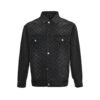 Louis Vuitton Flocked Damier Denim Trucker Jacket Black