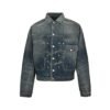 Givenchy Distressed Pleated Denim Jacket