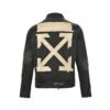 Off-White Printer Denim Jacket In Black